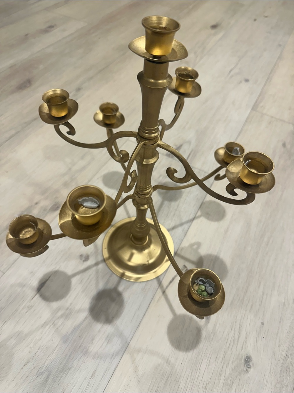 Gold Metal Candelabra Candle Holder - Classic